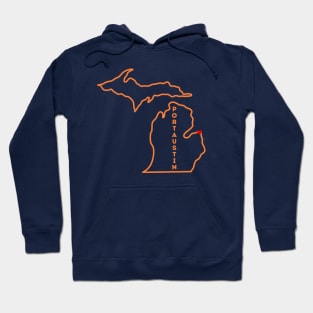 Port Austin MI Love (0range) Hoodie